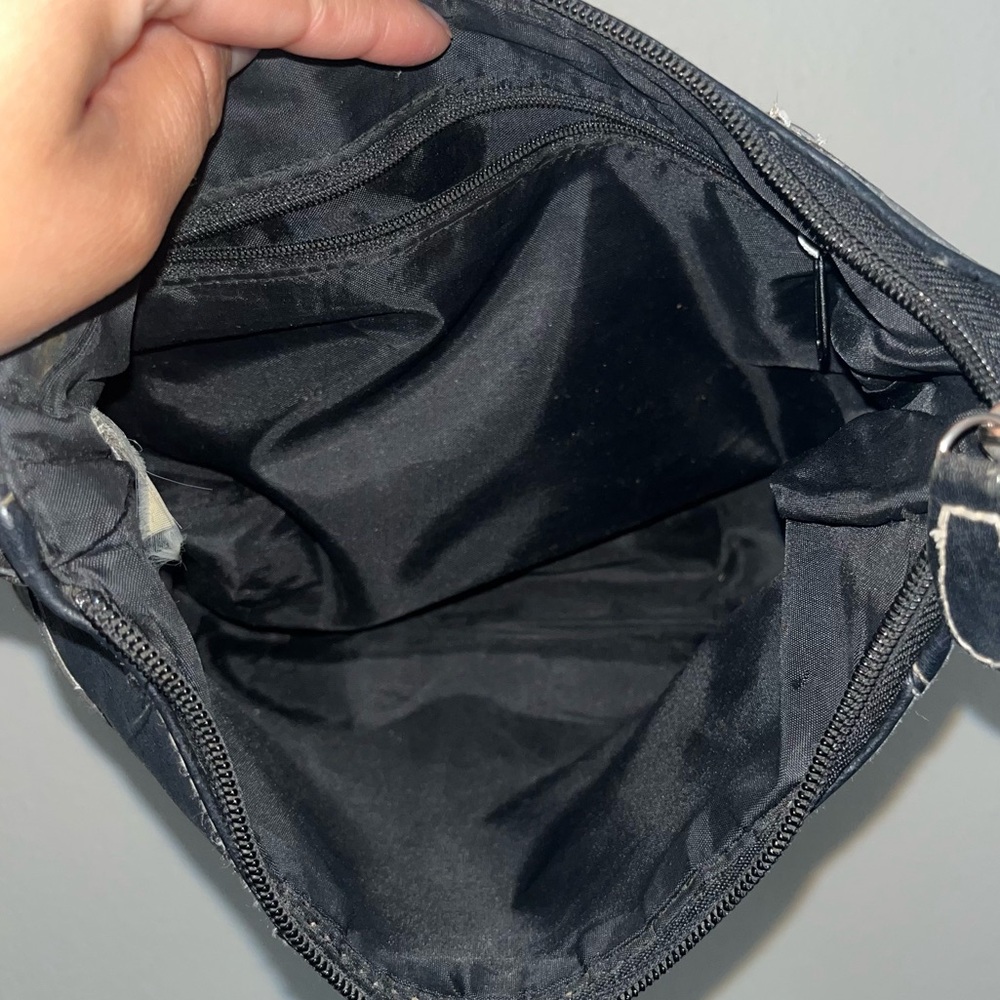 Leather Patchwork Shoulder Bag - image 4